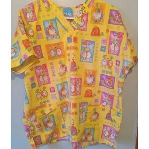 HQ High Quality Basics TURTLE TORTOISE LOVE Scrubs Nurse‎ Dentist Sz M